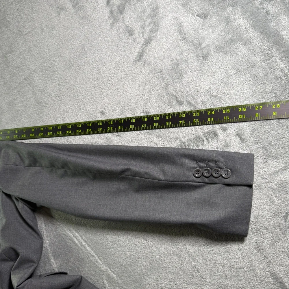 Vinci Blazer 42L Gray Modern Fit Sport Coat Designed in Italy